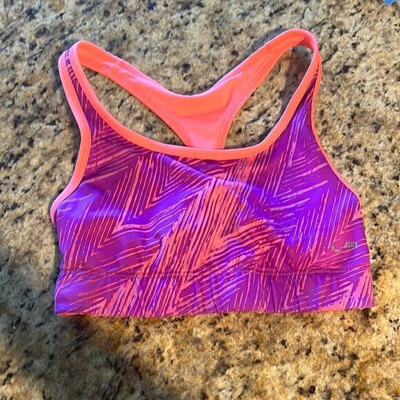 Reversible Sports Bra - LIKE NEW - Bright Pink / Purple Pink Pattern - Size XS - Picture 1 of 3